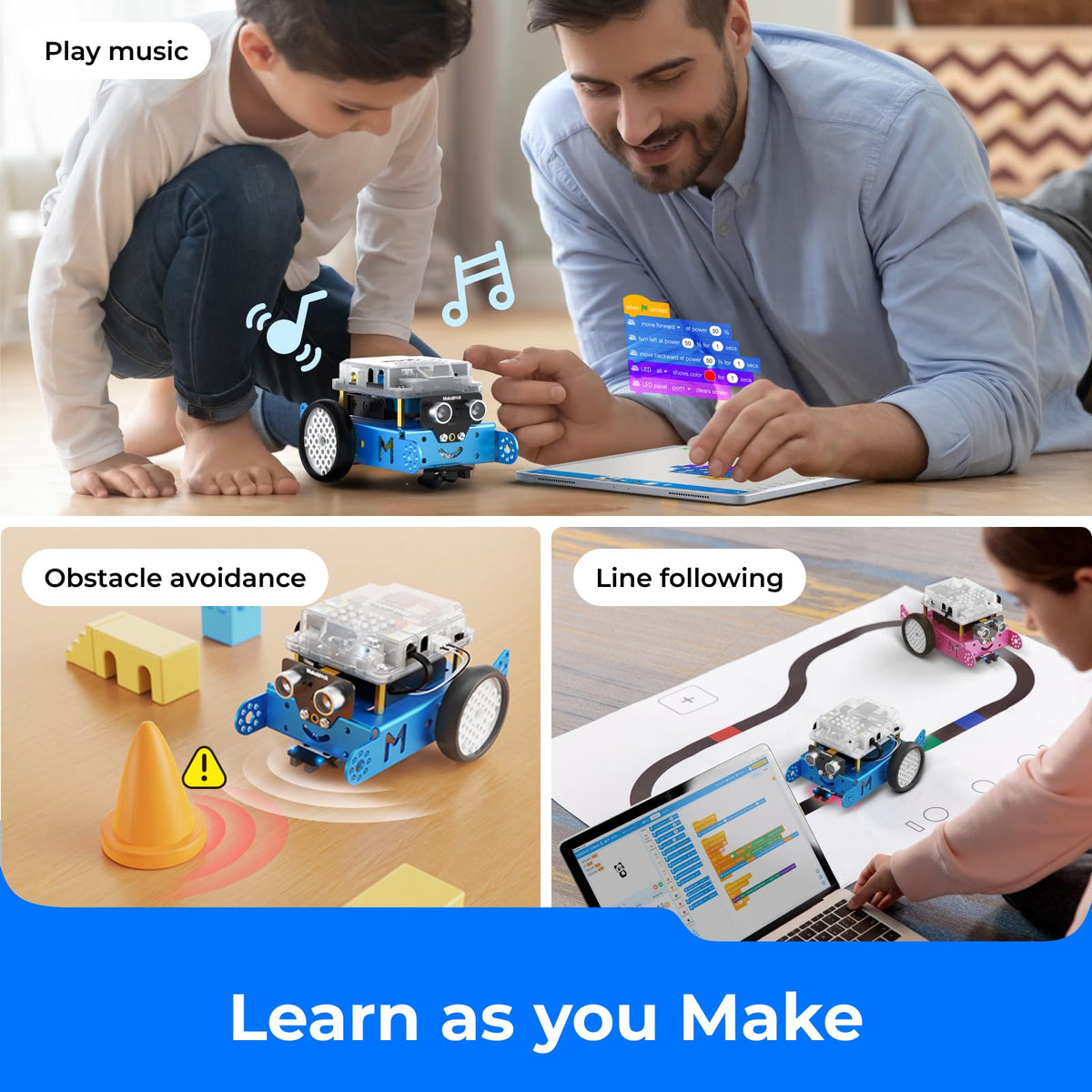 Makeblock mBot remote control mode with multi-function play