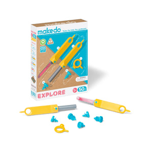 Makedo Explore toolbox front view for hands-on learning and creative building
