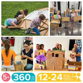 Makedo Invent recycled materials toolkit promotes sustainability.