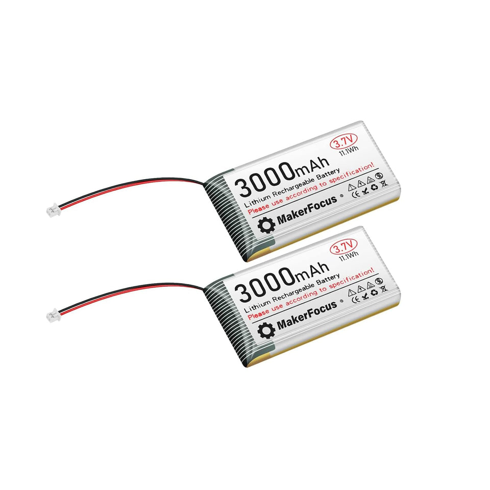 MakerFocus 2pcs 1S LiPo battery with protection board for ESP32 projects