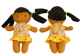 Soft plush buddy dolls from Making Believe Diversity Buddies for cozy storytelling.
