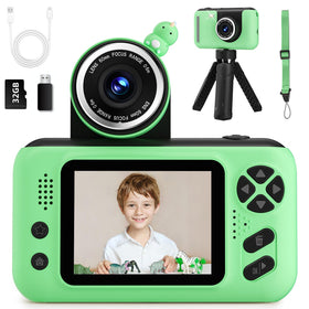 Makolle kids camera with 180-degree flip screen for easy selfies and richer angles