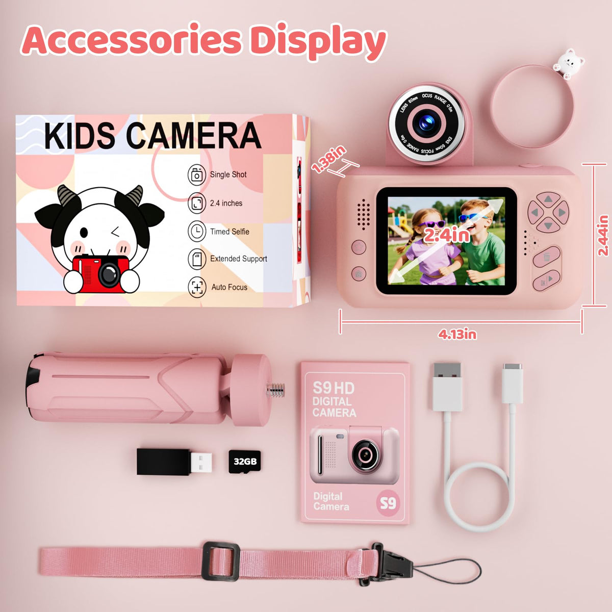 Makolle Kids Camera gift-ready packaging for birthdays and holidays.