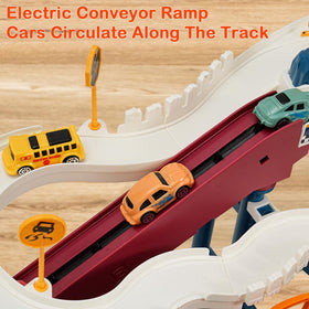 MAKUQI colorful railcar vehicles brighten the track for shared play.