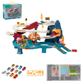 MAKUQI toy car ramp track main setup inspires imaginative play and exploration.