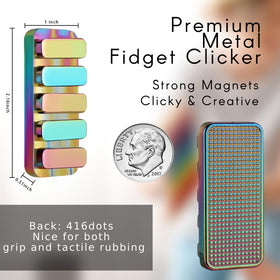 MAKWEN fidget slider with removable magnetic pedals for versatile play options.