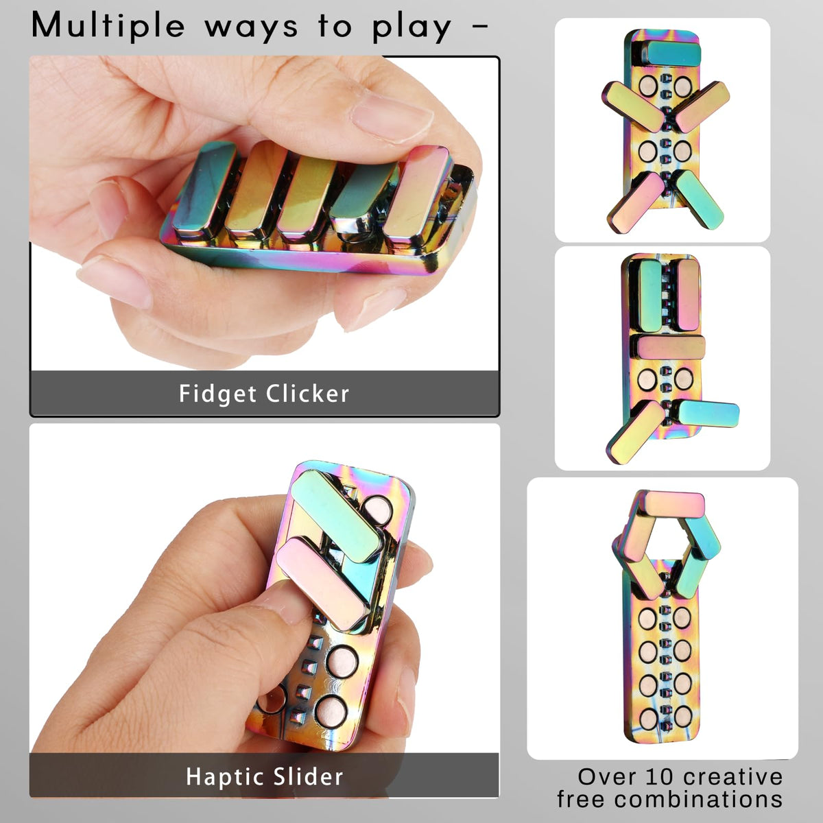 MAKWEN fidget slider with three adjustable noise levels for discreet or loud feedback.