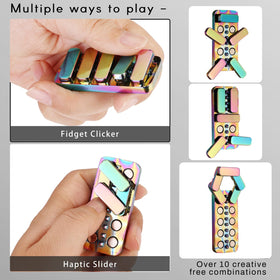 MAKWEN fidget slider with three adjustable noise levels for discreet or loud feedback.