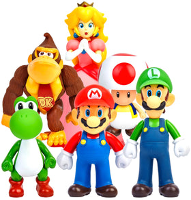MALABALA Mario 5-inch figure ideal cake topper for birthday celebrations