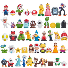MALABALA Super Mario figures arranged for party display and cake topping