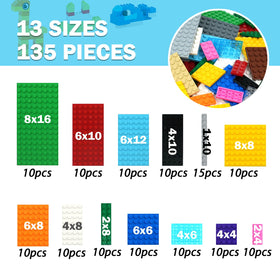 MALEKO base plates 13 shapes side view highlighting diverse layouts for quick creativity