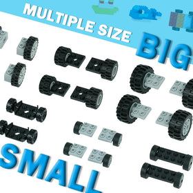 MALEKO wheels, tires and axles enable sturdy car creations