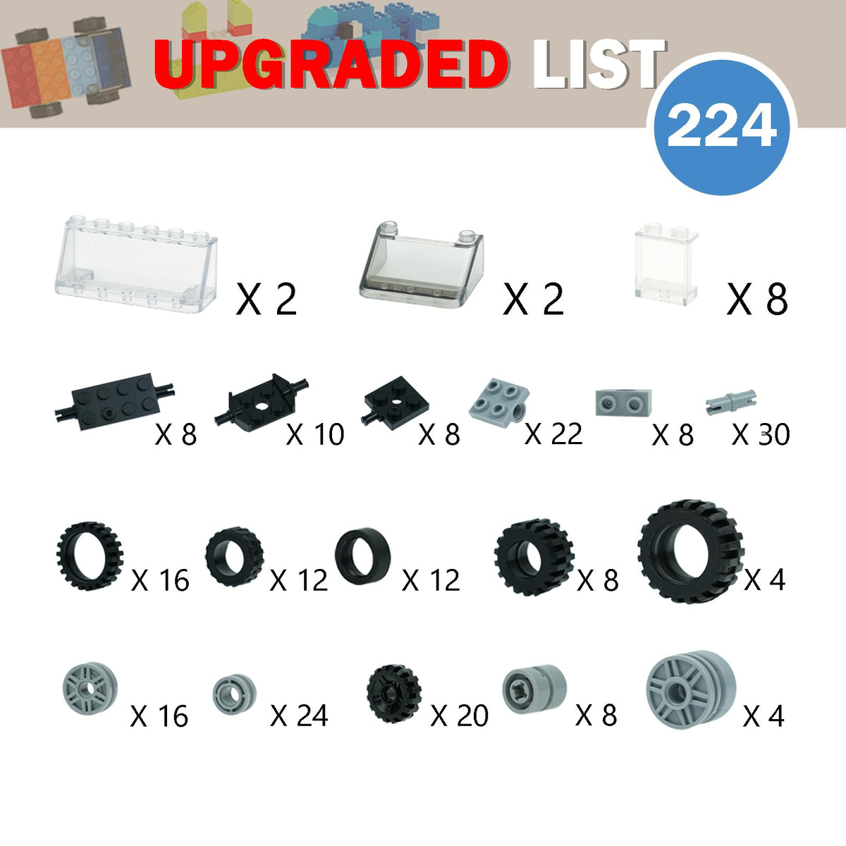 MALEKO windshields in pack for realistic model designs