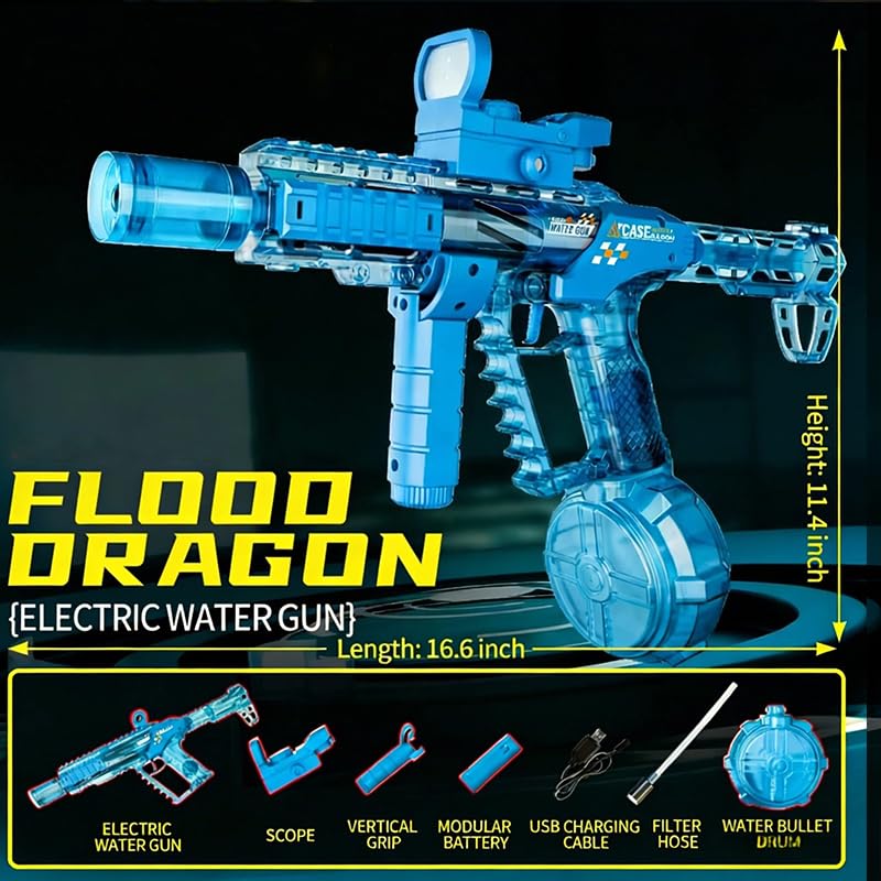 Maleoruigy auto-sync LED lights illuminate daytime and nighttime water battles.