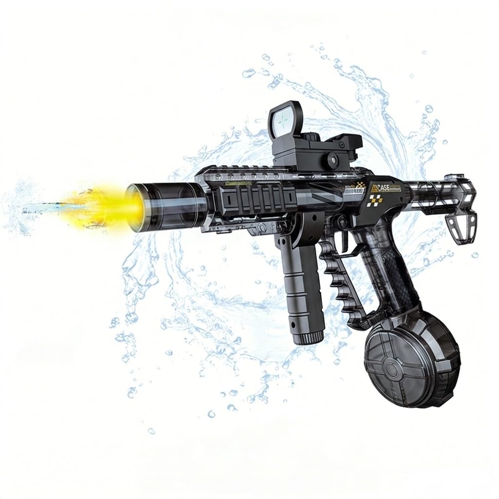 Maleoruigy electric water gun with 26-32ft range for pool battles.