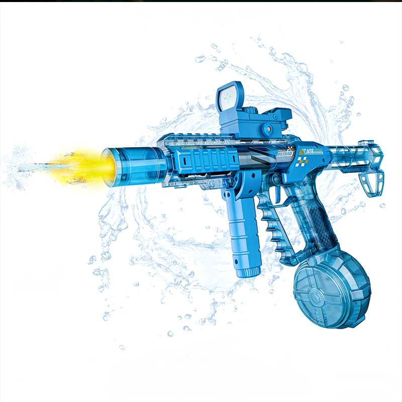 Maleoruigy electric water gun with long-range 26-32ft for pool battles and outdoor fun.