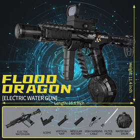 Maleoruigy water gun featuring a 500cc tank for longer play.
