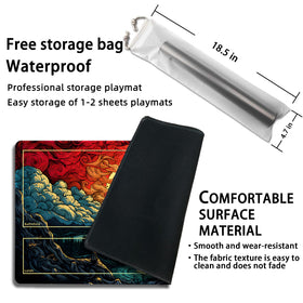 Malqiqi storage bag included keeps mat and cards portable.
