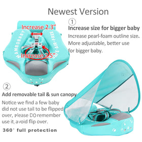 Mambobaby float provides breaststroke and backstroke options for versatile training.