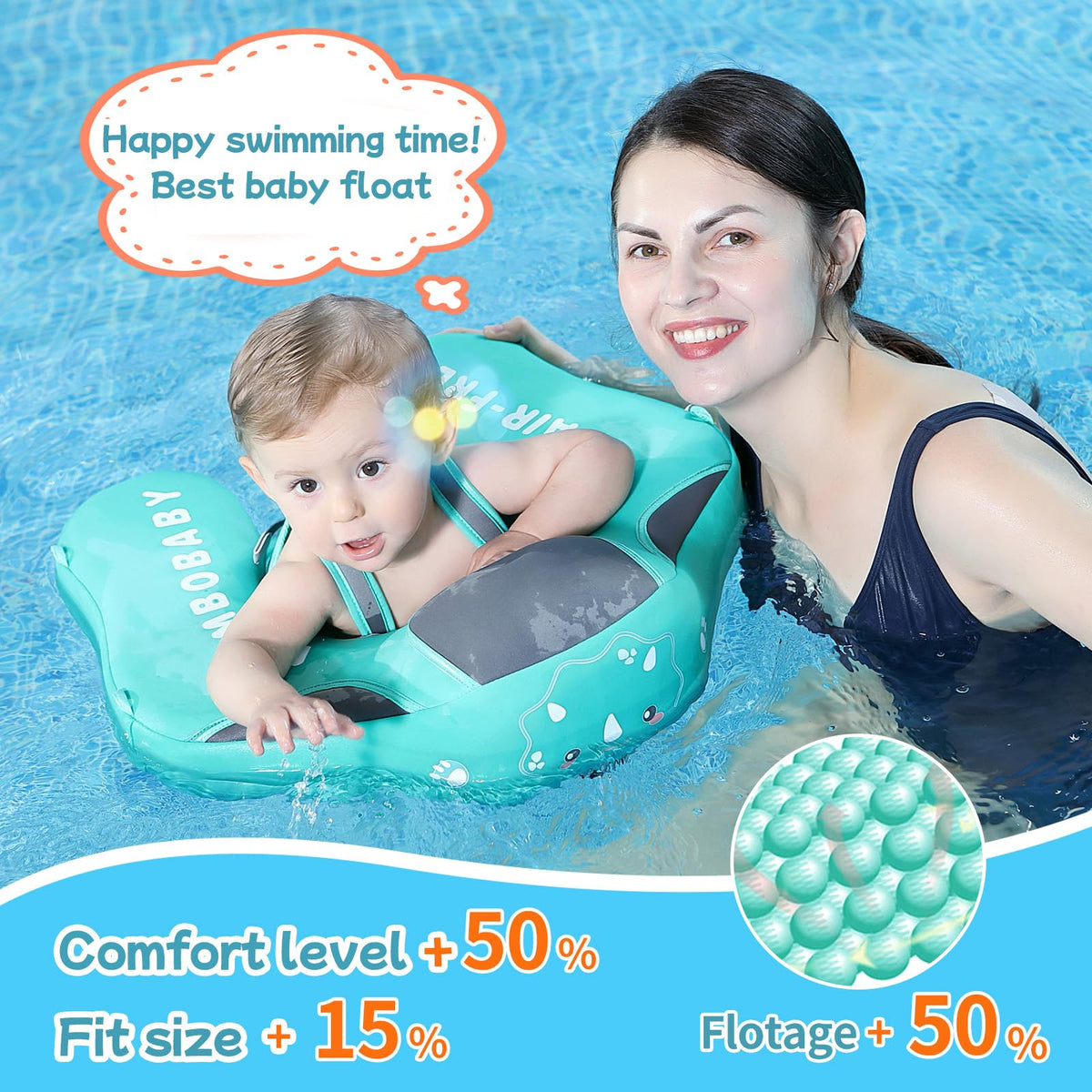 Mambobaby float safety lock for secure water adventures.