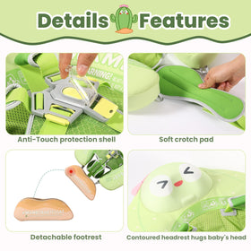 MambobabyFloat eco-friendly PU leather exterior is gentle on baby skin and durable.