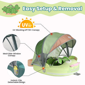 MambobabyFloat tummy-floating position helps older babies explore water.