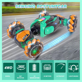 Mamikidlike gesture sensing RC stunt car performing 360 degree rotate