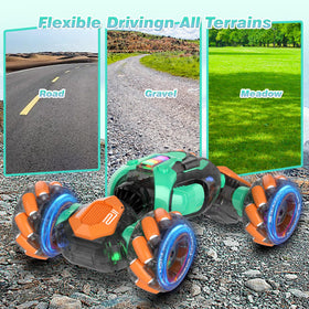 Mamikidlike gesture sensing RC stunt car lights and music in action