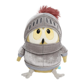 Manhattan Toy Knight Owl plush full view, a soft bedtime companion