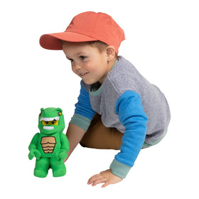 Perfect for LEGO fans as a playful desk or bookshelf décor piece.