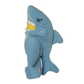 14-inch Shark Suit Guy plush ideal for LEGO fans' imaginative play and display.