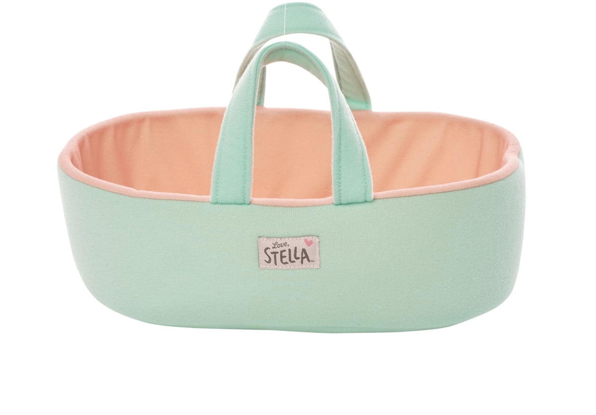 Love, Stella bassinet by Manhattan Toy offers portable care for nurturing playtime.