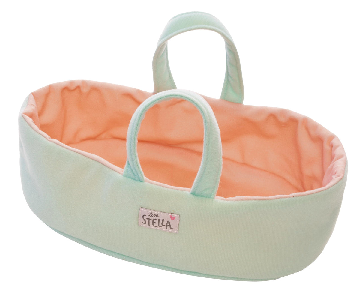 Love, Stella doll from Manhattan Toy with magnetic pacifier for soothing pretend care.