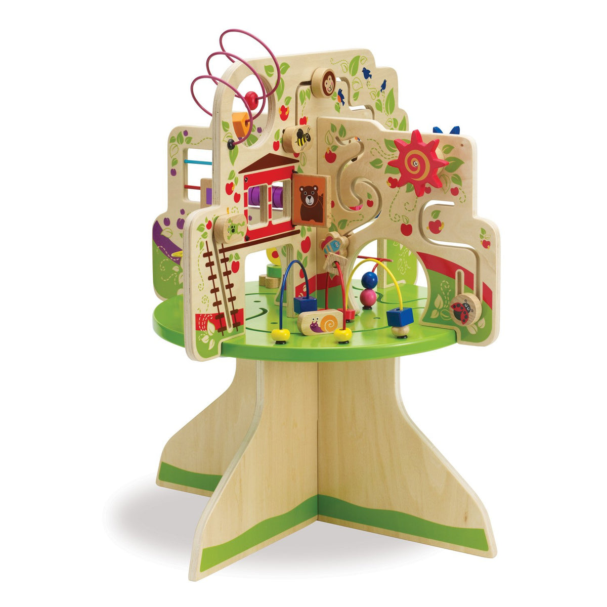 Manhattan Toy Tree Top Adventure glider tracks engage toddlers in fine motor play