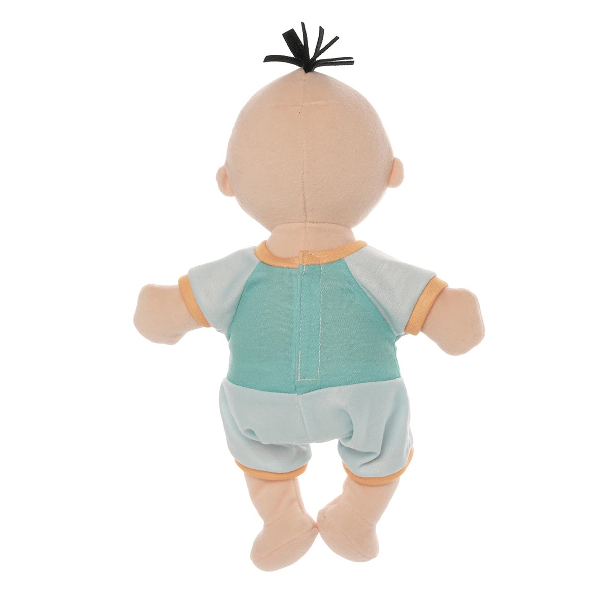 Manhattan Toy Wee Baby Fella removable clothes help kids practice dressing skills.