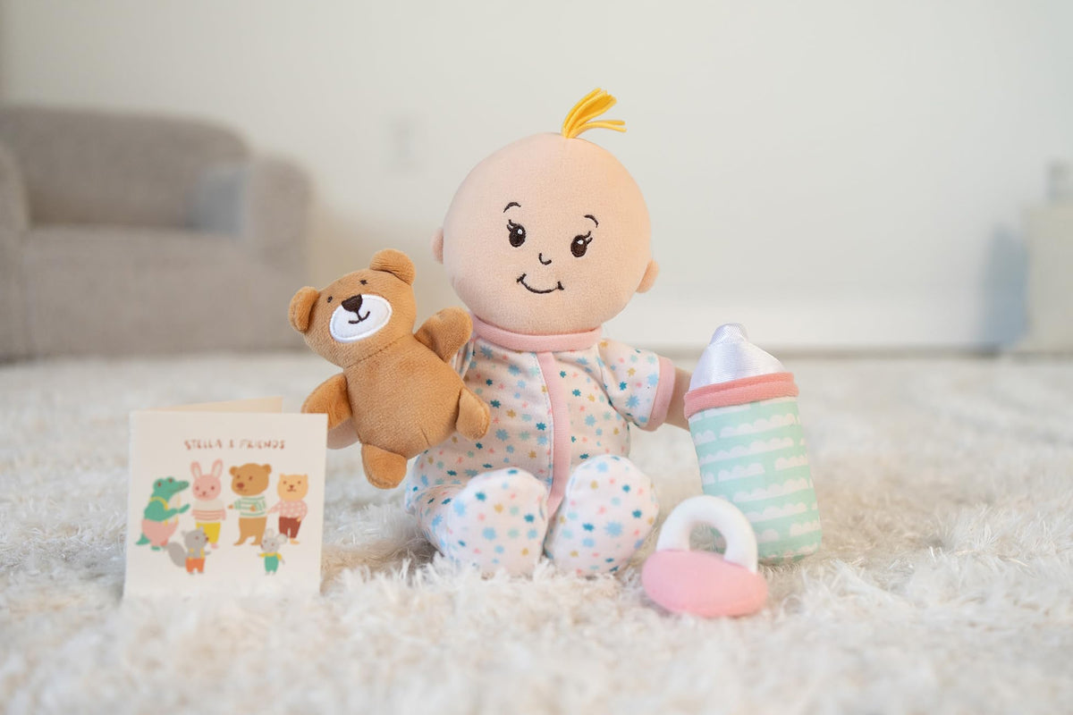 Manhattan Toy Wee Baby Stella magnetic pacifier for realistic care moments