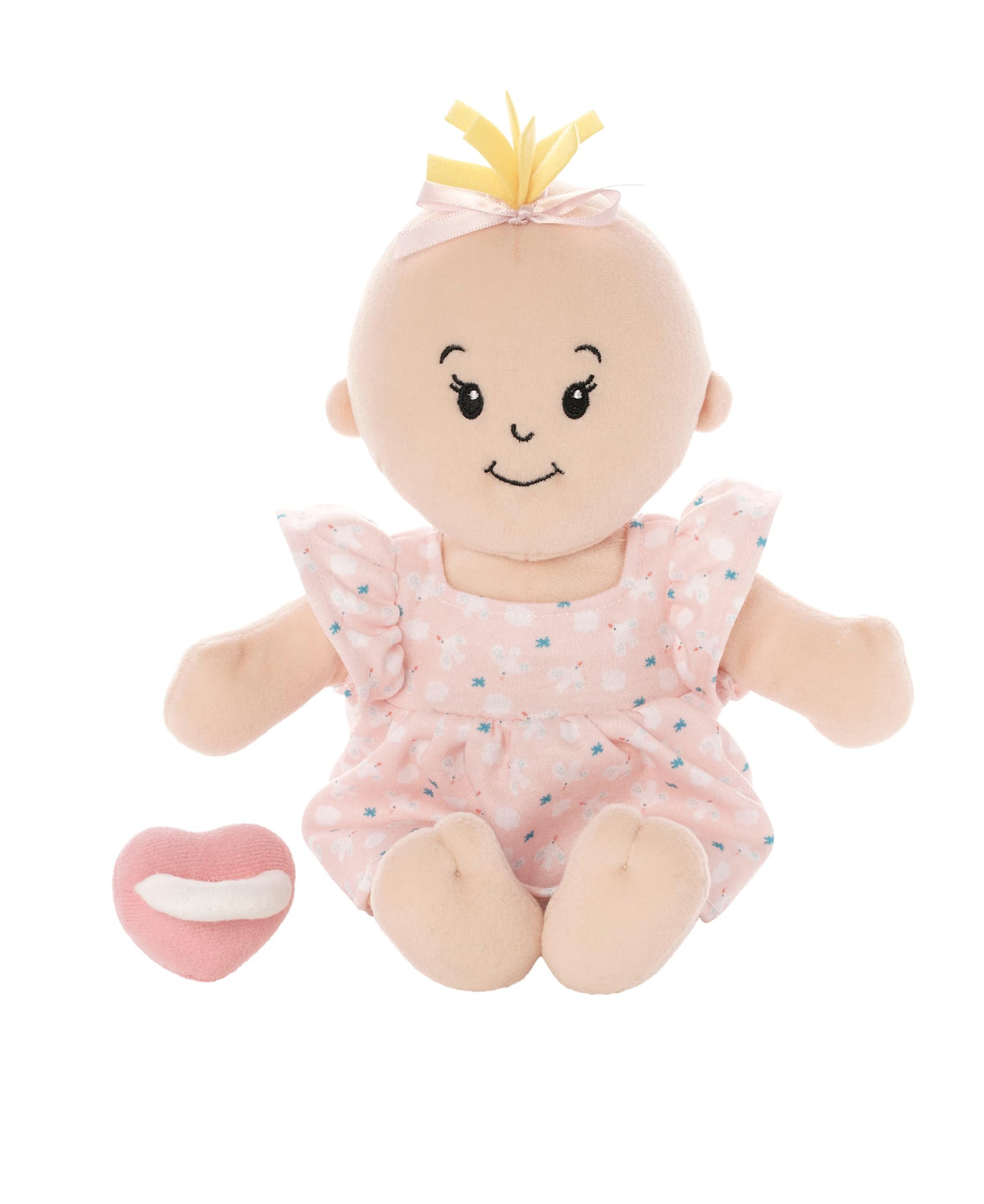 Manhattan Toy Wee Baby Stella Peach 12-inch body with soft plush texture for comforting hugs