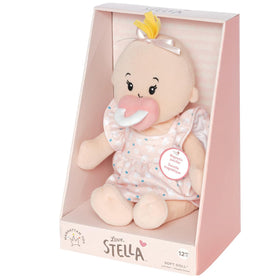 Manhattan Toy Wee Baby Stella Peach removable clothes shown for easy dress-up practice