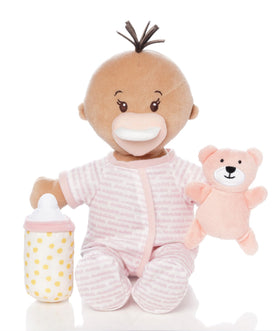 Manhattan Toy Wee Baby Stella Sleepy Time Beige doll, soft and cuddly for nurturing play.