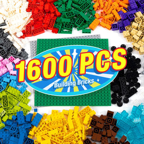MANNIDOO 1600-piece bricks for creative building play.