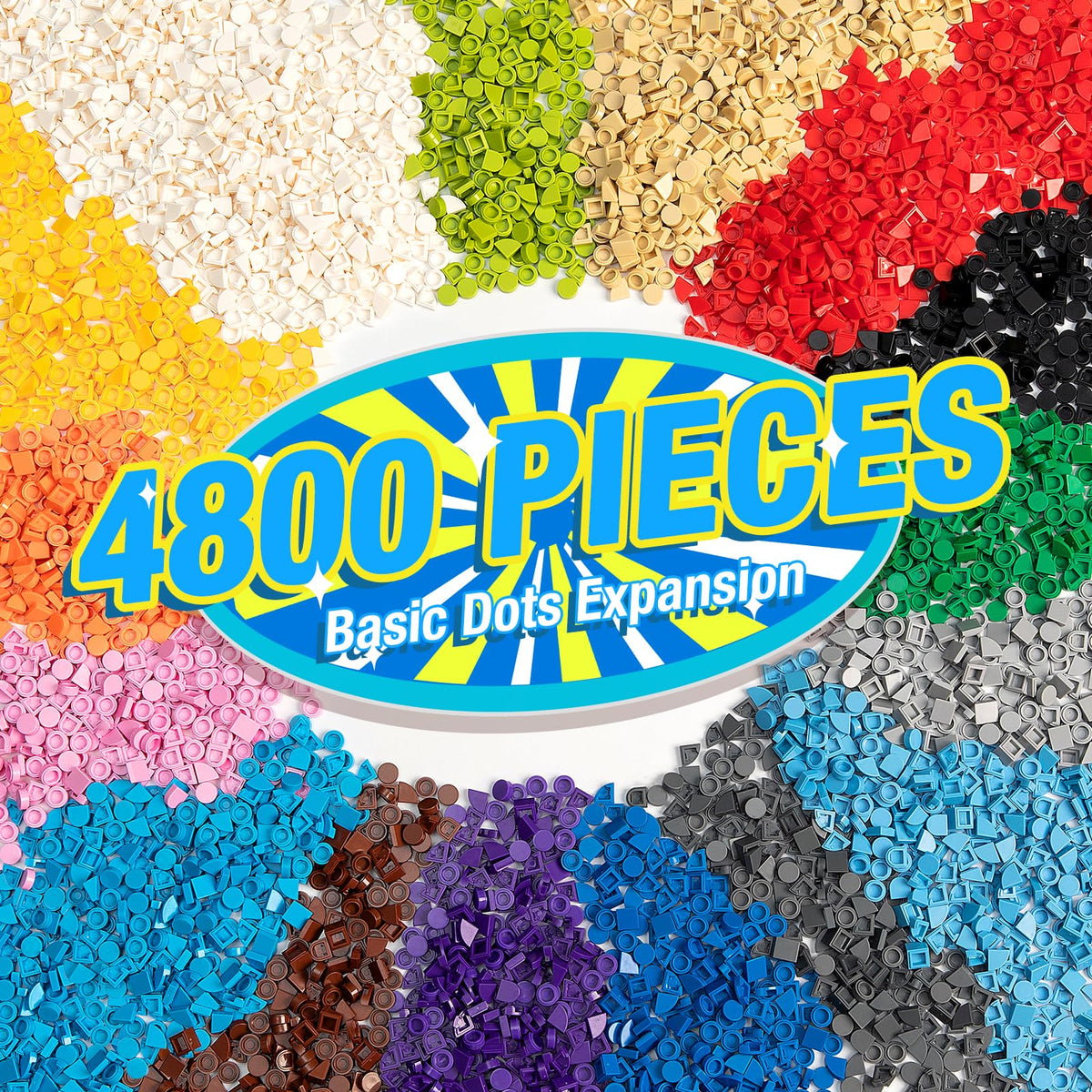 MANNIDOO 4800-pieces flat parts kit for versatile pixel art projects.
