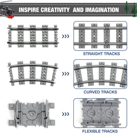 MANNIDOO curved tracks 24-piece set enabling flexible layouts for expanding routes