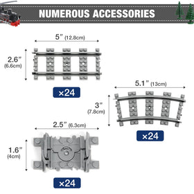 MANNIDOO straight tracks 24-piece set enabling stable straight segments for smooth routes