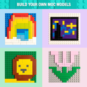 MANNIDOO Classic Moc9 1x3 tiles support clean grid patterns and mosaics.