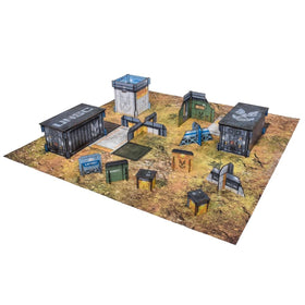 Mantic Halo Flashpoint game board terrain with double-sided scenery for immersive battles.