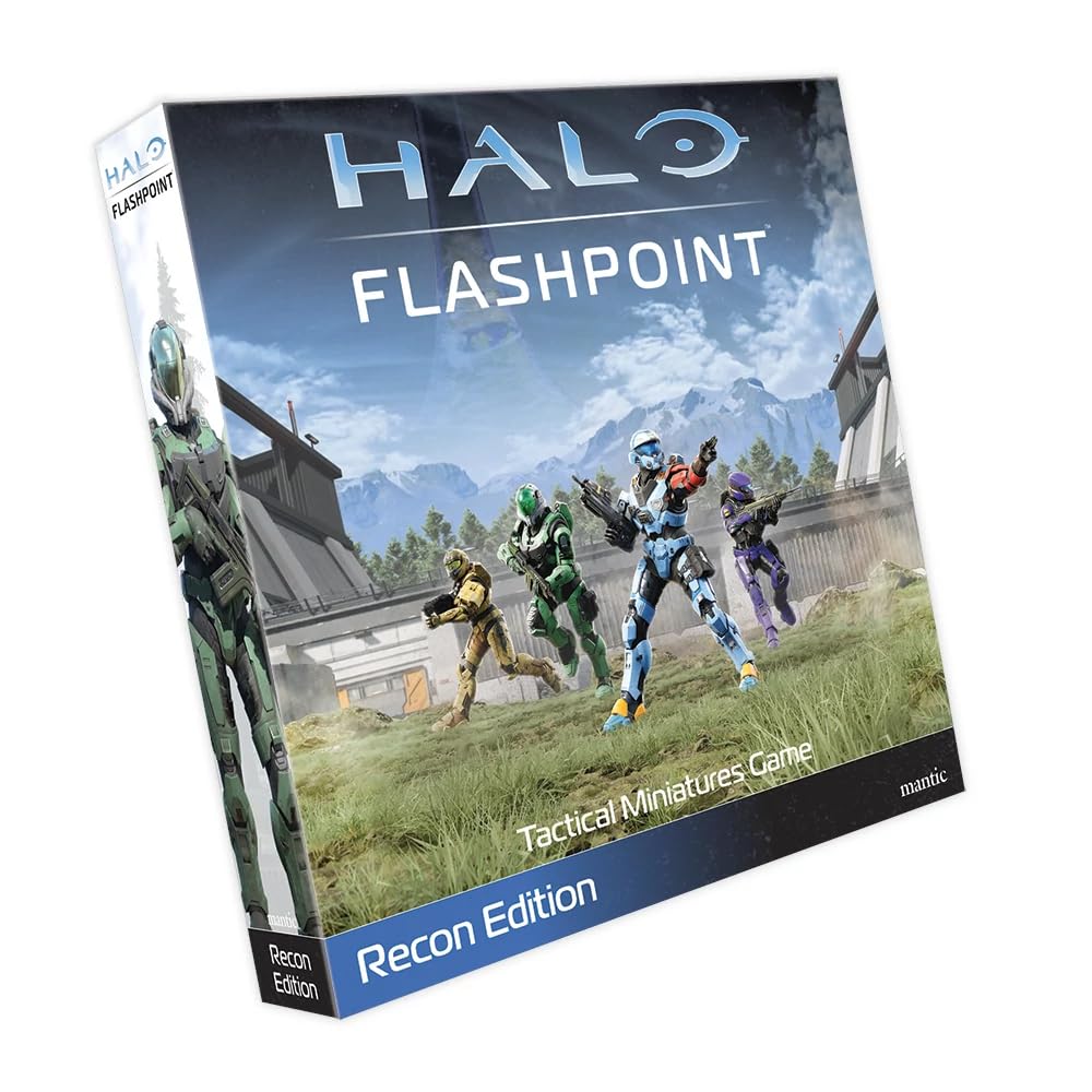 Mantic Halo Flashpoint Spartan fireteams image shows color-coded squads speeding setup and play.