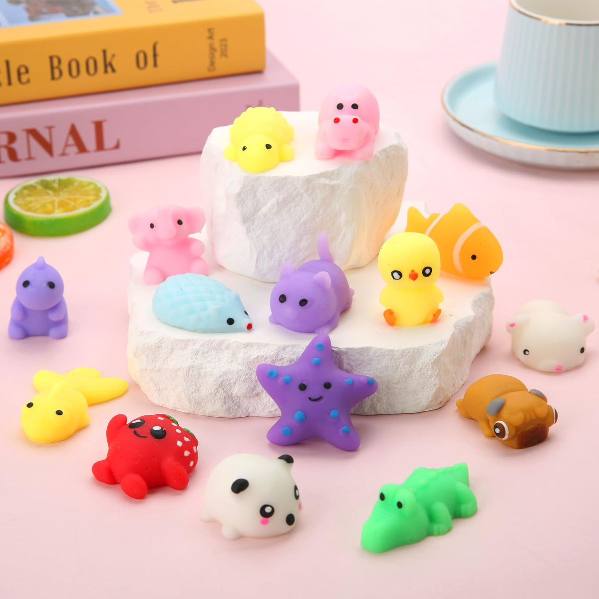 Mantyplay classroom prizes treasure box set with individually wrapped mochi squishies