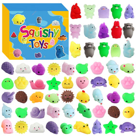 Mantyplay Mochi Squishy bulk pack with assorted animals for party favors and classroom rewards.