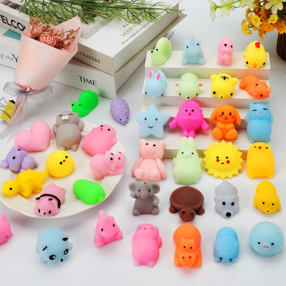 Mantyplay Mochi Squishy soft-touch toys help kids stay quiet and focused during activities.
