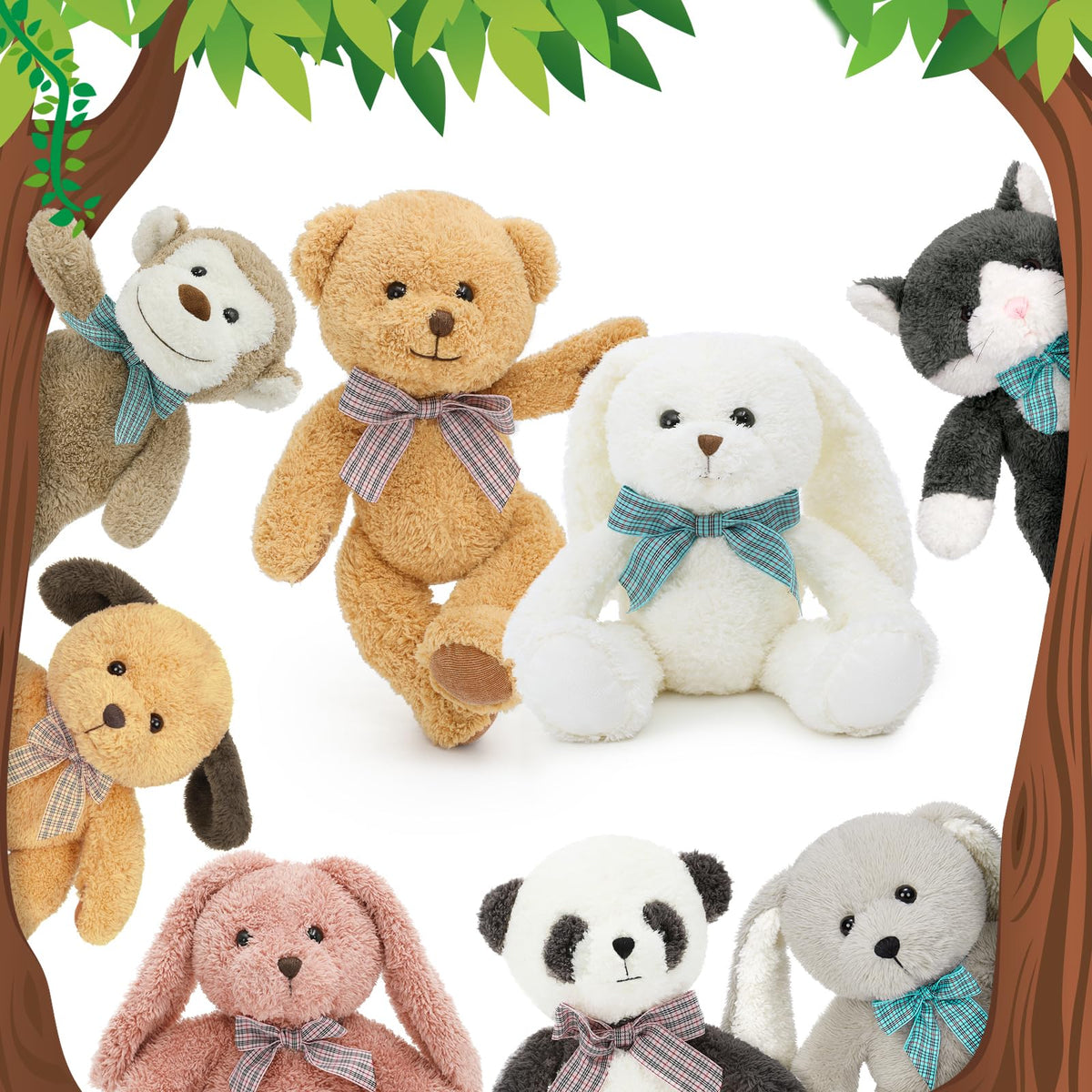 MaoGoLan 13-inch dog plush for cozy cuddles and kid gifts.